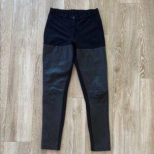 Anatomie travel leggings with faux leather panels S